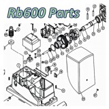 Запчасти привода откатных ворот NICE RB600