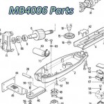 Запчасти привода распашных ворот NICE MB4006