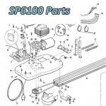 Запчасти привода гаражных ворот NICE SP6100