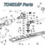 Запчасти привода распашных ворот NICE TO4016P