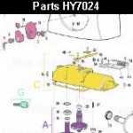 Запчасти привода распашных ворот NICE HY7024 (2024)