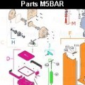 Запчасти автоматического шлагбаума NICE M5BAR (2024)