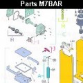 Запчасти автоматического шлагбаума NICE M7BAR (2024)