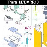 Запчасти автоматического шлагбаума NICE M7BAR R10 (2024)