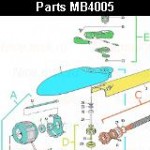 Запчасти привода распашных ворот NICE MB4005 (2024)