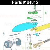 Запчасти привода распашных ворот NICE MB4015 (2024)