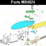 Запчасти привода распашных ворот NICE MB4024 (2024)