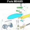 Запчасти привода распашных ворот NICE MB4605 (2024)