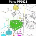 Запчасти привода распашных ворот NICE PP7024 (2024)