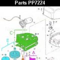 Запчасти привода распашных ворот NICE PP7224 (2024)