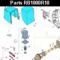 Запчасти привода откатных ворот NICE RB1000R10 (2024)