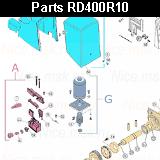 Запчасти привода откатных ворот NICE RD400KCER10 (2024)