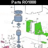 Запчасти привода откатных ворот NICE RO1000 (2024)