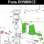 Запчасти привода откатных ворот NICE RO500KCE (2024)