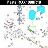 Запчасти привода откатных ворот NICE ROX1000 (2024)