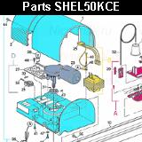 Запчасти привода гаражных ворот NICE SHEL50KCE (2024)