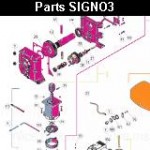 Запчасти автоматического шлагбаума NICE SIGNO3 (2024)