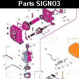 Запчасти автоматического шлагбаума NICE SIGNO3 (2024)