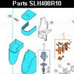 Запчасти привода откатных ворот NICE SLH400 (2024)