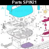 Запчасти привода гаражных ворот NICE SPIN21 (2024)