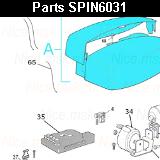 Запчасти привода гаражных ворот NICE SPIN6031 (2024)