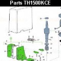 Запчасти привода откатных ворот NICE ТН1500КСЕ (2024)