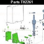 Запчасти привода откатных ворот NICE ТН2261 (2024)