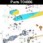 Запчасти привода распашных ворот NICE TO4006 (2024)