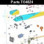 Запчасти привода распашных ворот NICE TO4024 (2024)