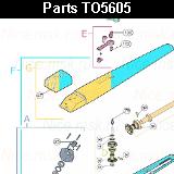 Запчасти привода распашных ворот NICE TO5605 (2024)