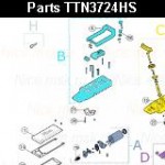 Запчасти привода распашных ворот NICE TTN3724HS (2024)