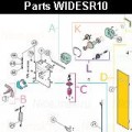 Запчасти автоматического шлагбаума NICE WIDESR10 (2024)