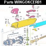 Запчасти привода распашных ворот NICE WINGOKCER01 (2024)