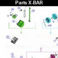 Запчасти автоматического шлагбаума NICE X-BAR (2024)