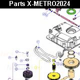 Запчасти привода распашных ворот NICE X-METRO2024 (2024)