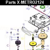 Запчасти привода распашных ворот NICE X-METRO2124 (2024)
