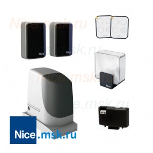 Комплект для откатных ворот NICE на основе привода RUN2500I (рекомендован NICE) 