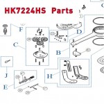 Запчасти привода распашных ворот NICE HK7224HS (2020)