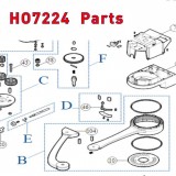 Запчасти привода распашных ворот NICE HO7224 (2020)