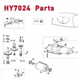 Запчасти привода распашных ворот NICE HY7024 (2020)