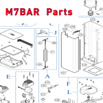 Запчасти автоматического шлагбаума NICE M7BAR (2020)