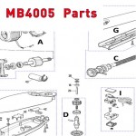 Запчасти привода распашных ворот NICE MB4005 (2020)