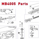 Запчасти привода распашных ворот NICE MB4005 (2020)