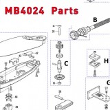 Запчасти привода распашных ворот NICE MB4024 (2020)