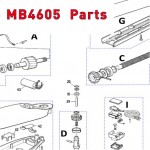 Запчасти привода распашных ворот NICE MB4605 (2020)