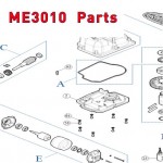 Запчасти привода распашных ворот NICE ME3010 (2020)