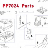 Запчасти привода распашных ворот NICE PP7024 (2020)