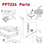 Запчасти привода распашных ворот NICE PP7224 (2020)