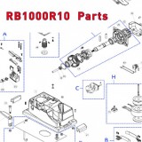 Запчасти привода откатных ворот NICE RB1000R10 (2020)