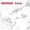 Запчасти привода откатных ворот NICE RB250HS (2020)